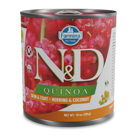 N&D Quinoa Skin & Coat Adult Wet Dog Food - Herring & Coconut