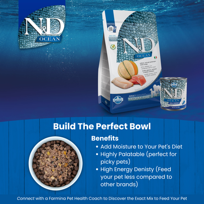 N&D Ocean Adult Wet Cat Food - Tuna & Shrimp