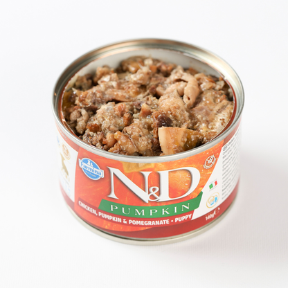 N&D Pumpkin Puppy Mini Wet Dog Food - Chicken, Pumpkin & Pomegranate
