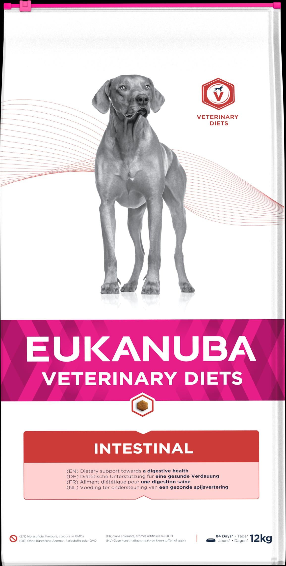 Front View of Eukanuba Veterinary Diets Intestinal Dry Dog Food - 12kg