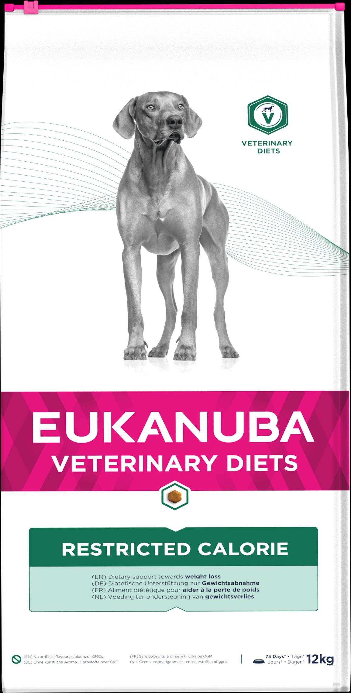 Front View of Eukanuba Veterinary Diets Restricted Calorie Dry Dog Food - 12kg
