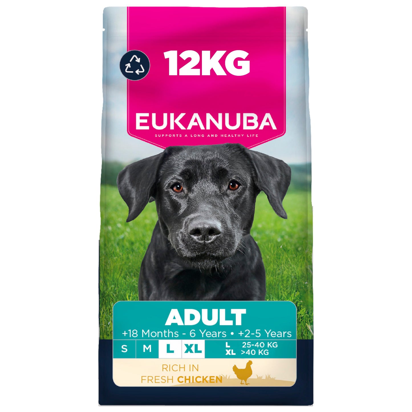 Eukanuba Adult Large Breed Dry Dog Food - Chicken - 3kg & 12kg
