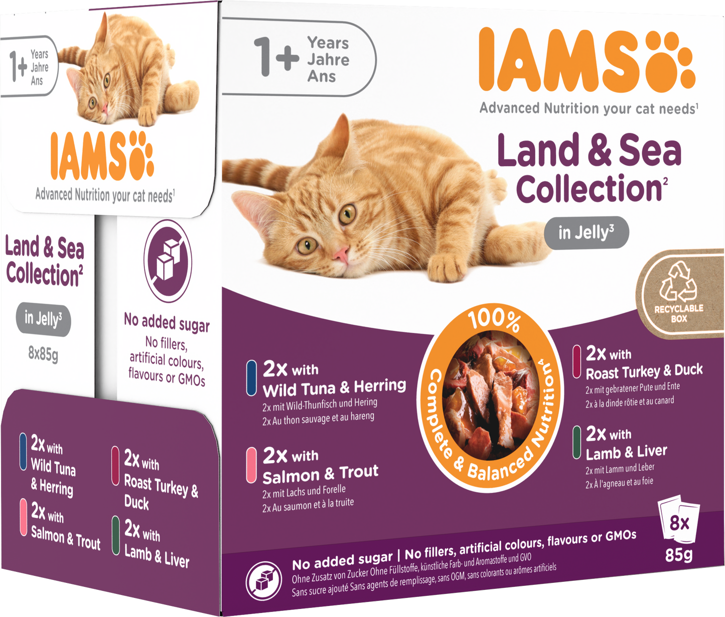 Iams Delights Adult Land & Sea Collection in Jelly Wet Cat Food