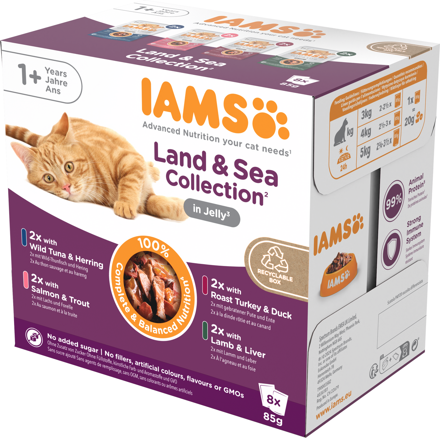 Iams Delights Adult Land & Sea Collection in Jelly Wet Cat Food