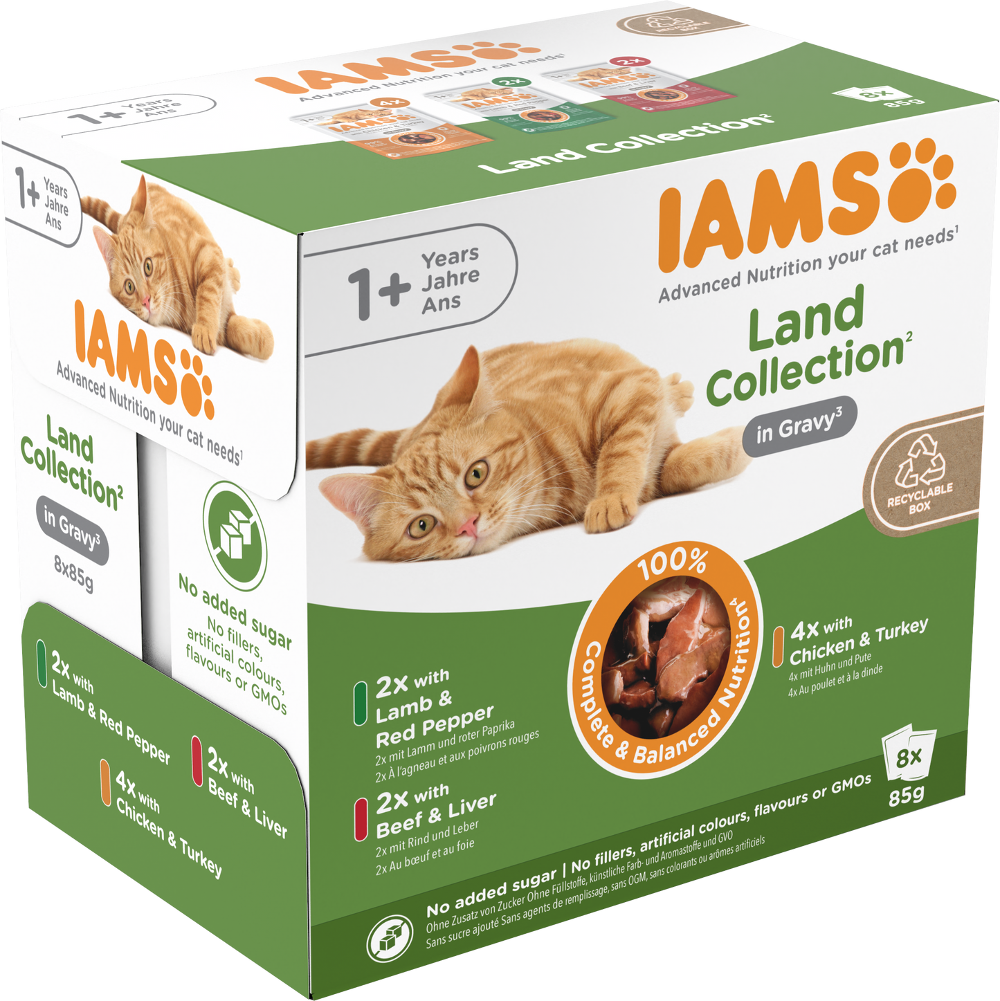 Iams Delights Adult Land Collection in Gravy Wet Cat Food