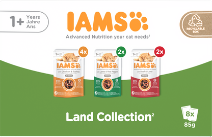 Iams Delights Adult Land Collection in Gravy Wet Cat Food
