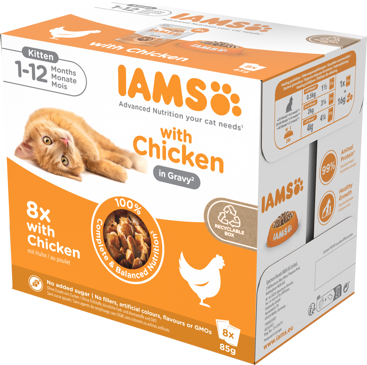 Iams Delights Kitten Wet Cat Food with Chicken in Gravy