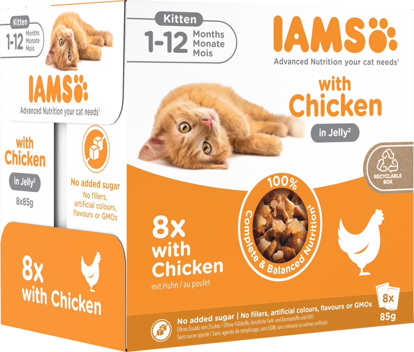 Iams Delights Kitten Wet Cat Food with Chicken in Jelly