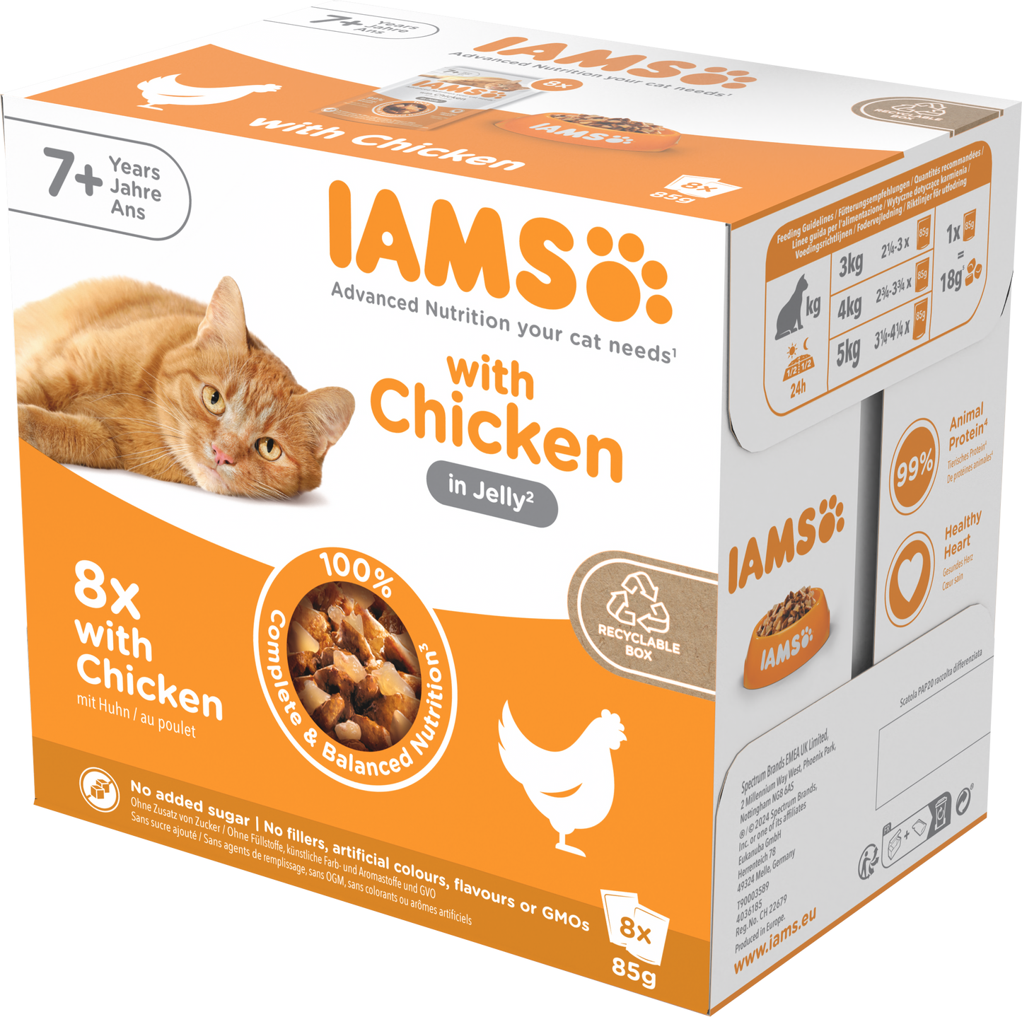 Iams Delights Senior Wet Cat Food with Chicken in Jelly