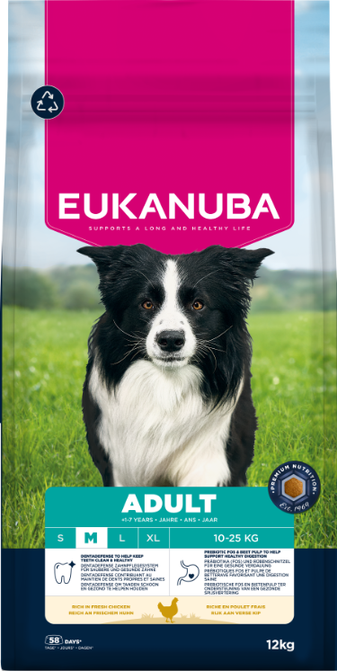 Eukanuba Adult Medium Breed Dry Dog Food - Chicken - 3kg & 12kg