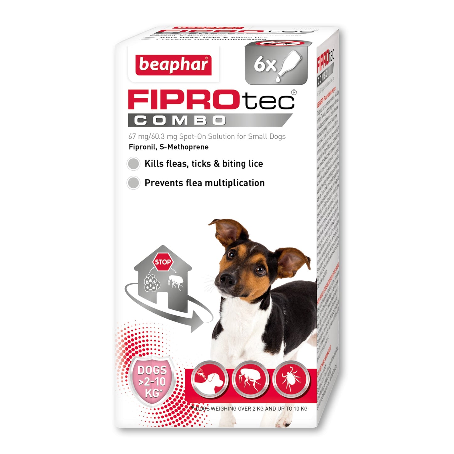 Beaphar FIPROtec Combo Flea & Tick Spot-On Solution for Small Dogs (2-10kg)