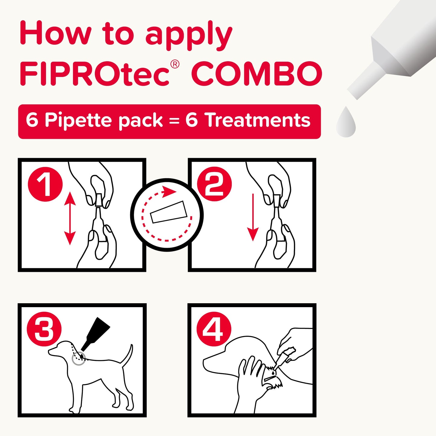 Beaphar FIPROtec Combo Flea & Tick Spot-On Solution for Small Dogs (2-10kg)