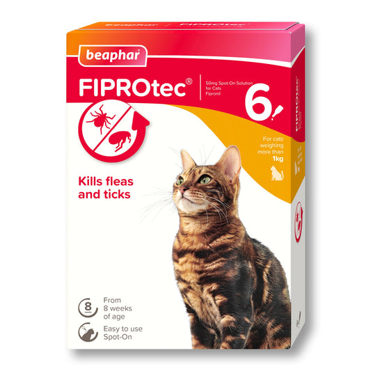Beaphar FIPROtec Flea & Tick Spot-On Solution for Cats