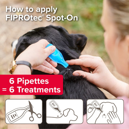 Beaphar FIPROtec Flea & Tick Spot-On Solution for Medium Dogs (10-20kg)