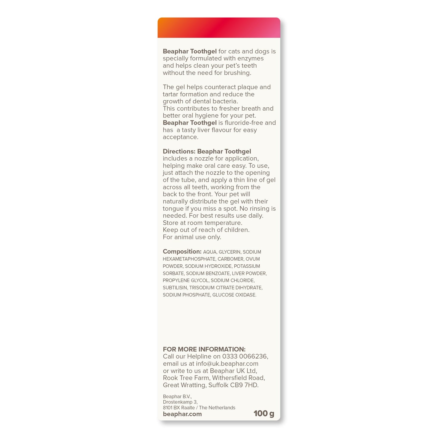 Beaphar Liver Flavour Toothgel for Dogs & Cats