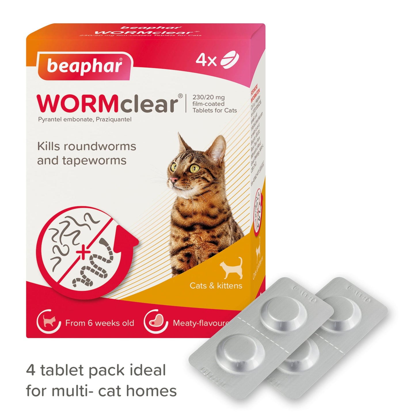 Beaphar WORMclear Tablets for Cats