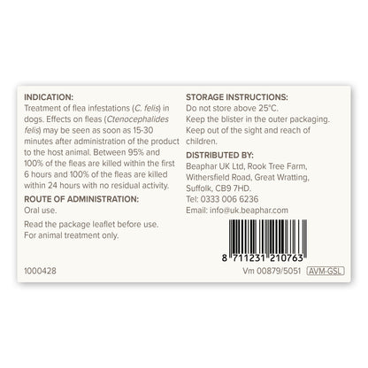 Beaphar Flea Tablets for Small Dogs (1-11kg)