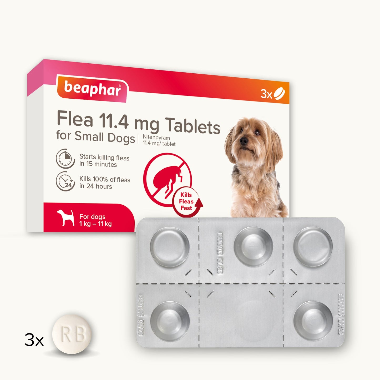 Beaphar Flea Tablets for Small Dogs (1-11kg)