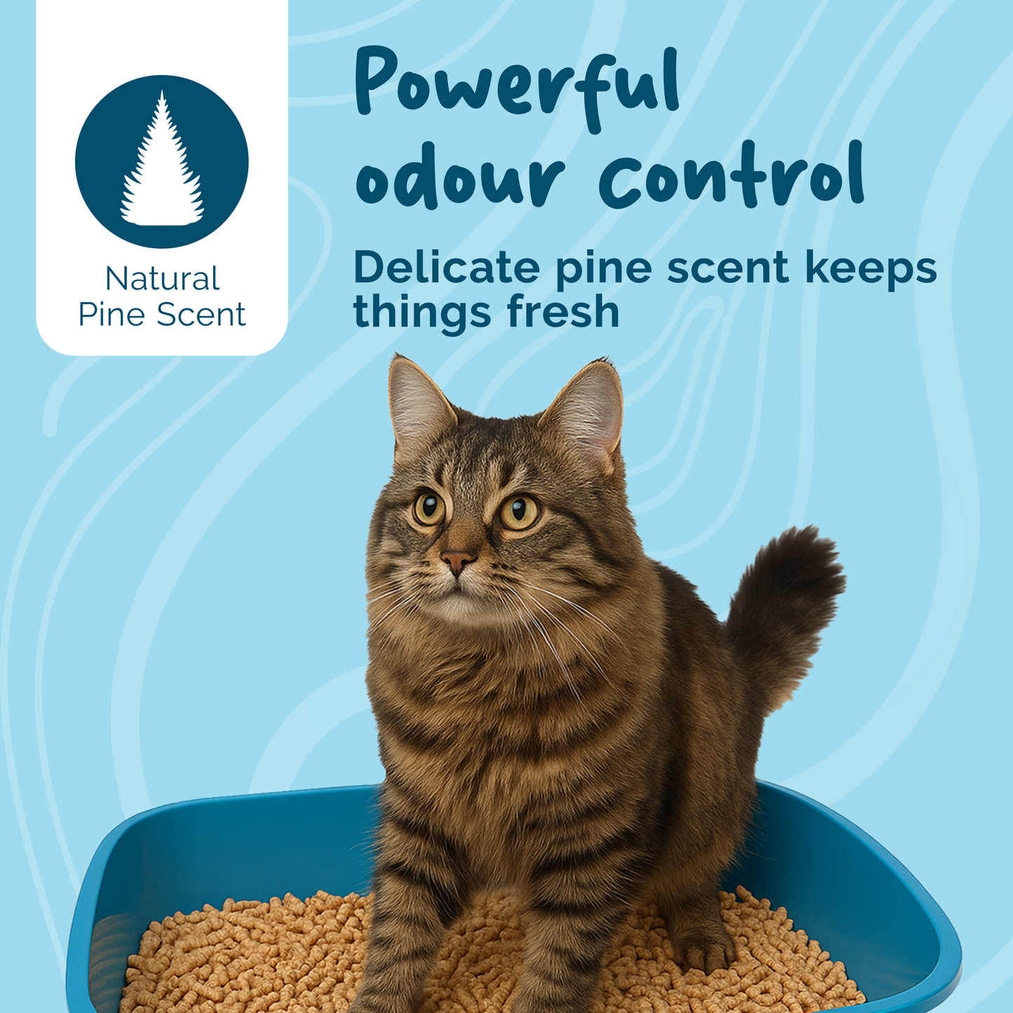 Petsentials Biodegradable Wood Based Pine Scent Cat Litter | 30L