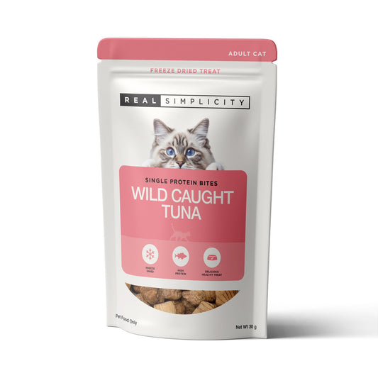 Real Simplicity Freeze Dried Single Protein Bites Wild Caught Tuna Adult Cat Treat