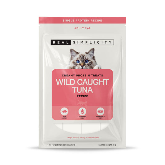 Real Simplicity Creamy Protein Treats Wild Caught Tuna Adult Cat Treat