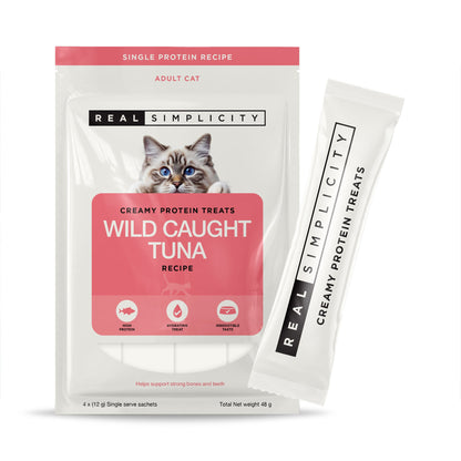 Real Simplicity Creamy Protein Treats Wild Caught Tuna Adult Cat Treat