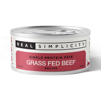 Real Simplicity Single Protein Pate Grass Fed Beef Adult Wet Cat Food