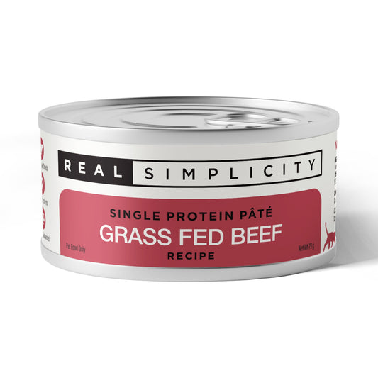 Real Simplicity Single Protein Pate Grass Fed Beef Adult Wet Cat Food