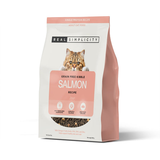 Real Simplicity Grain Free Kibble Wild Caught Salmon Adult Dry Cat Food