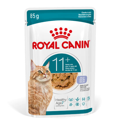 Royal Canin Ageing 11+ Senior Wet Cat Food Chunks In Jelly - 12 x 85g