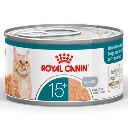 Royal Canin Ageing 15+ Senior Ultra Soft Mousse Can Wet Cat Food