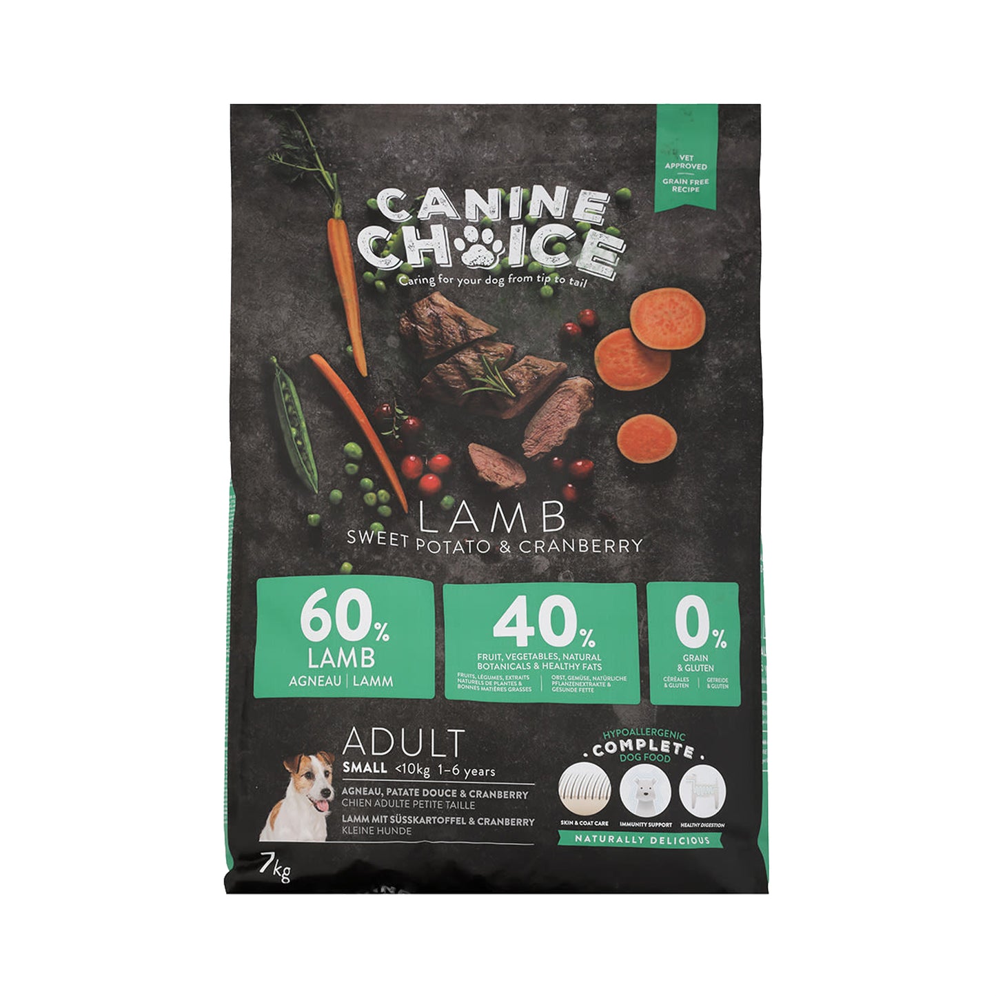 Canine Choice Super Premium Grain-Free Small Adult Dry Dog Food – Lamb | 7KG