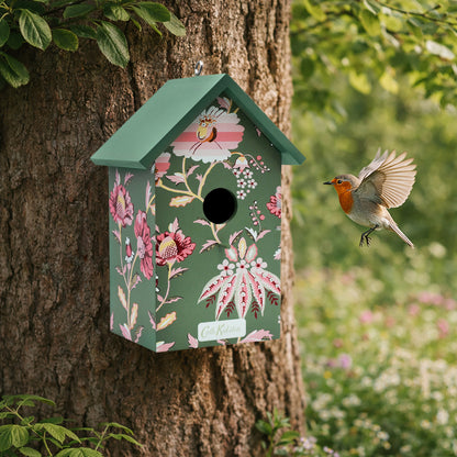 Cath Kidston Green Floral Bird House