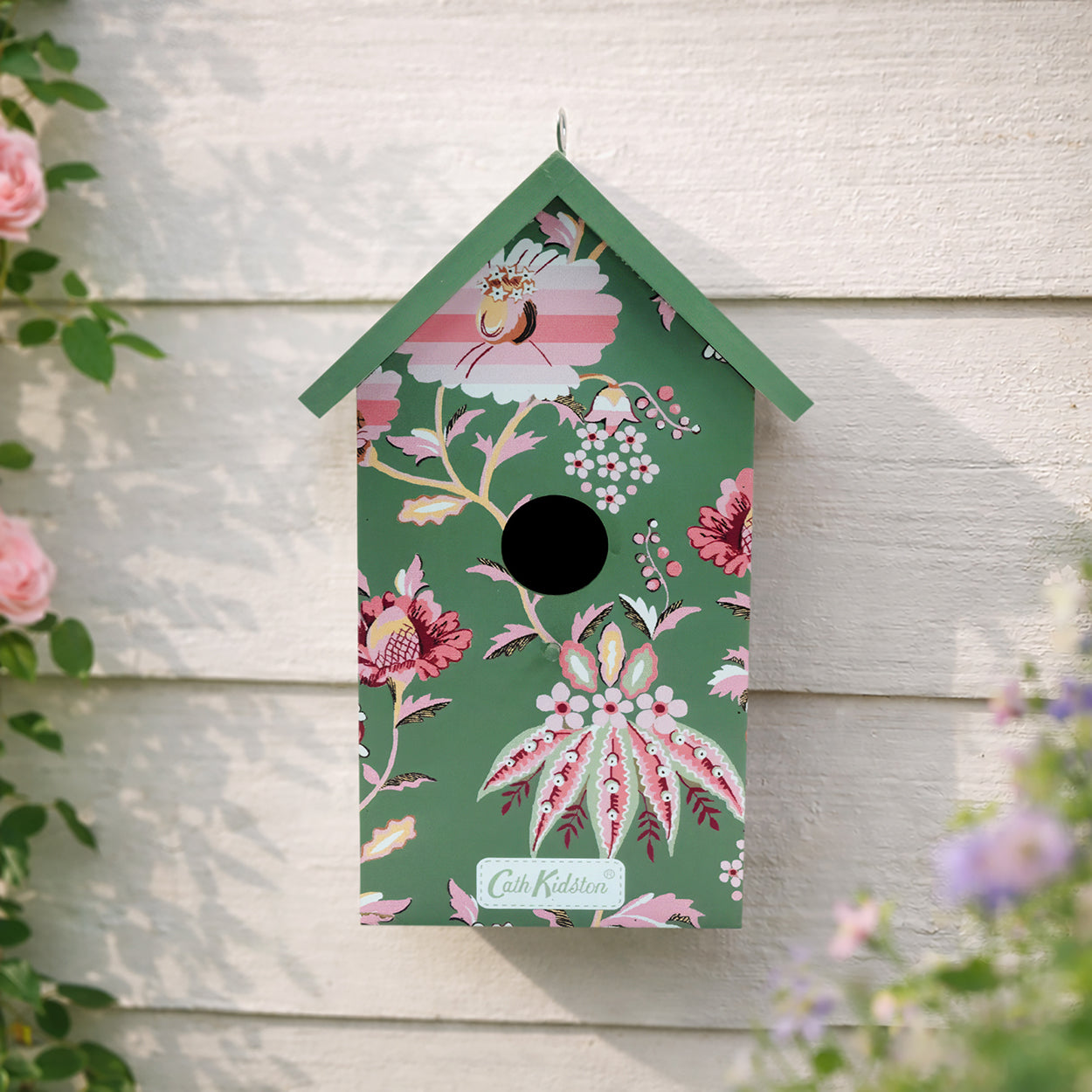 Cath Kidston Green Floral Bird House
