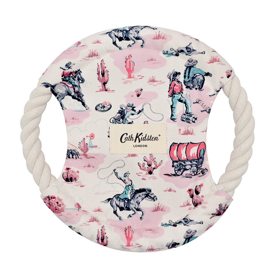 Cath Kidston Cowgirl Rope Frisbee Dog Toy