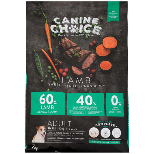 Canine Choice Super Premium Grain Free Small Adult Dry Dog Food - Lamb