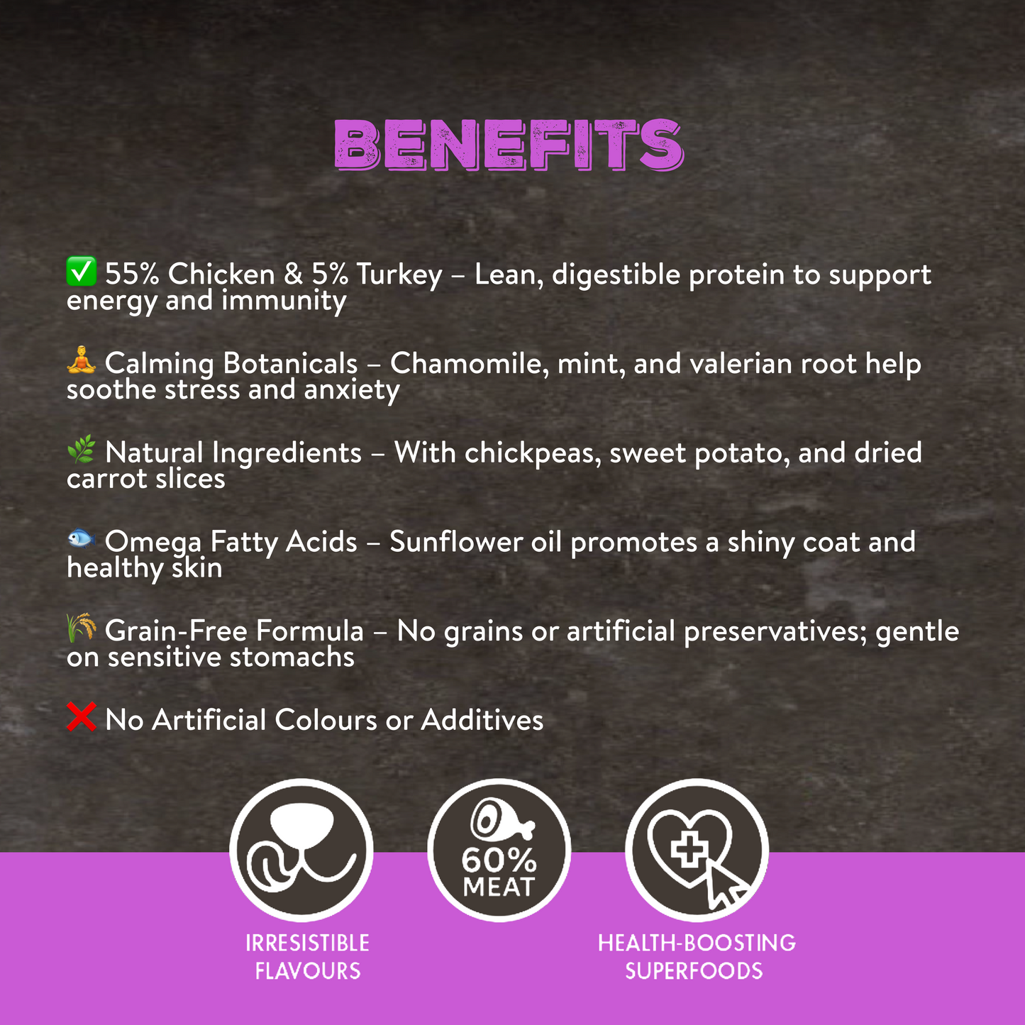 Canine Choice Chillout Dog Treats - Chicken & Turkey | 100g