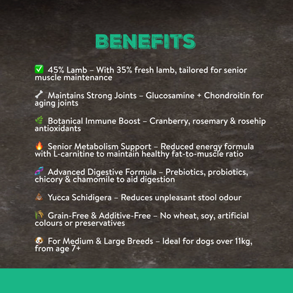 Canine Choice Super Premium Grain-Free Light Medium & Large Senior Dry Dog Food – Lamb | 12KG