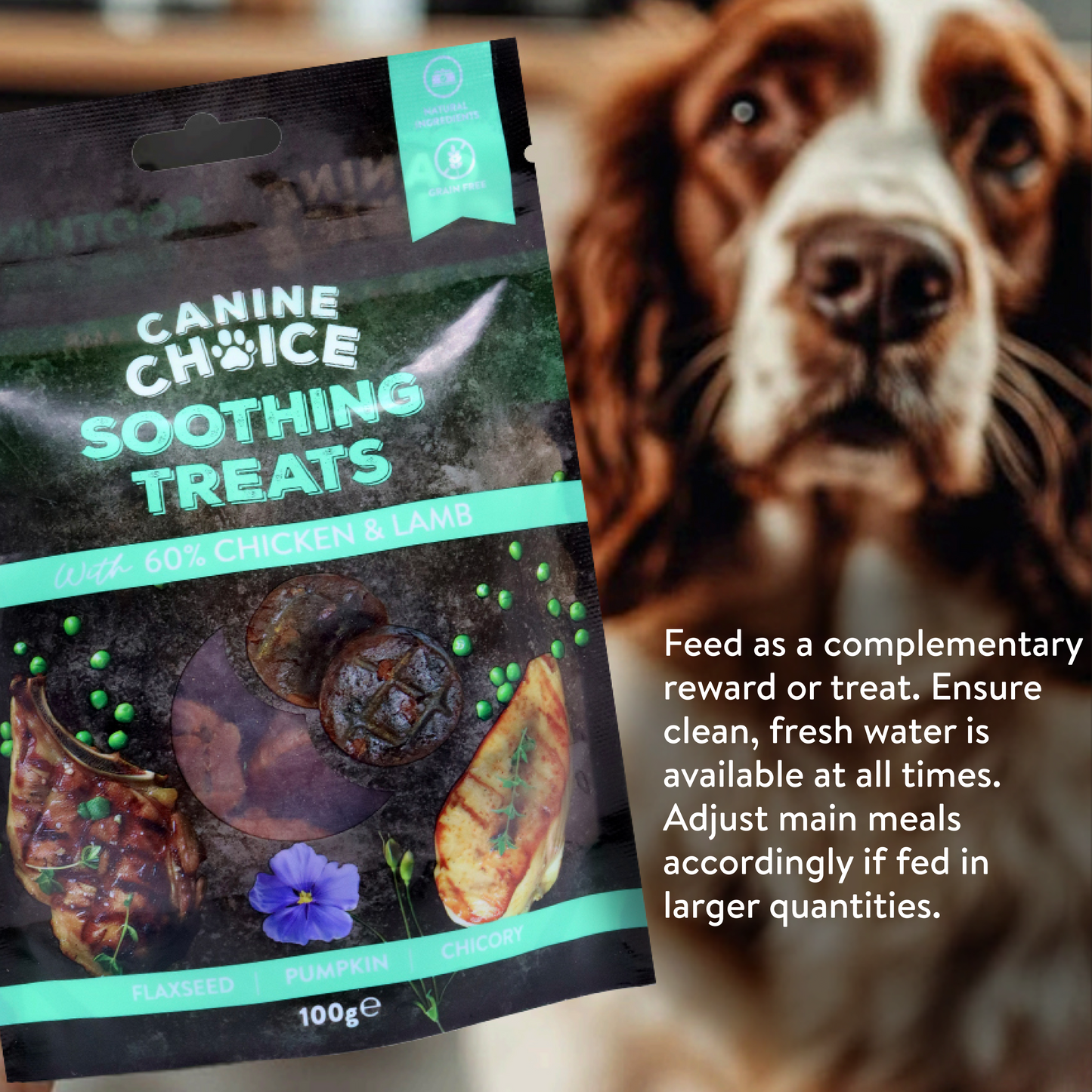Canine Choice Soothing Dog Treats - Chicken & Lamb | 100g