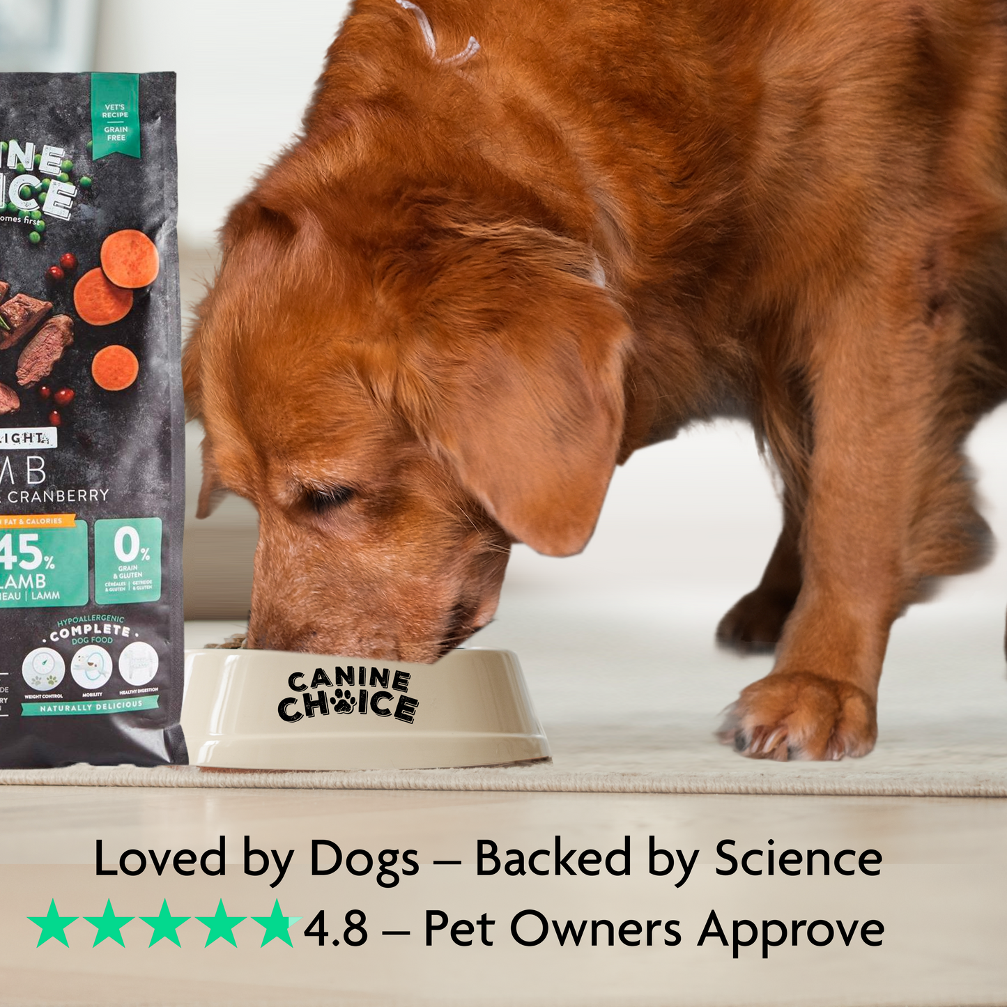 Canine Choice Super Premium Grain-Free Large Adult Dry Dog Food – Lamb | 12KG