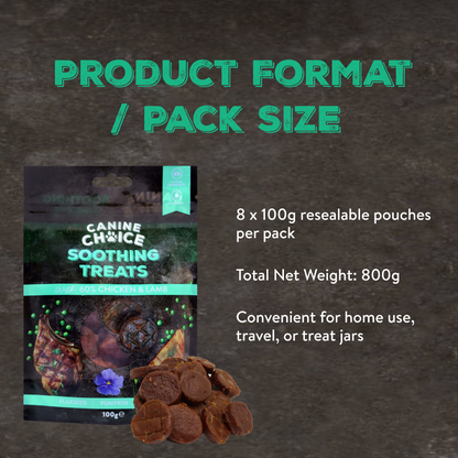 Canine Choice Soothing Dog Treats - Chicken & Lamb | 100g