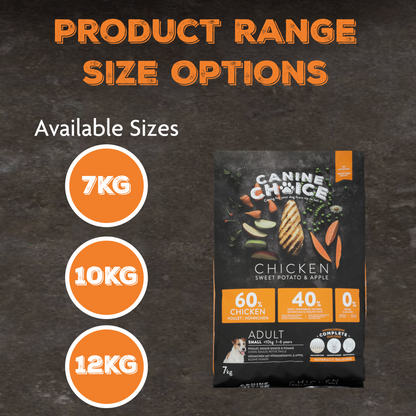 Canine Choice Super Premium Grain-Free Small Adult Dry Dog Food – Chicken | 7KG