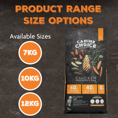 Canine Choice Grain-Free Small & Medium Puppy Dry Dog Food – Chicken | 7KG
