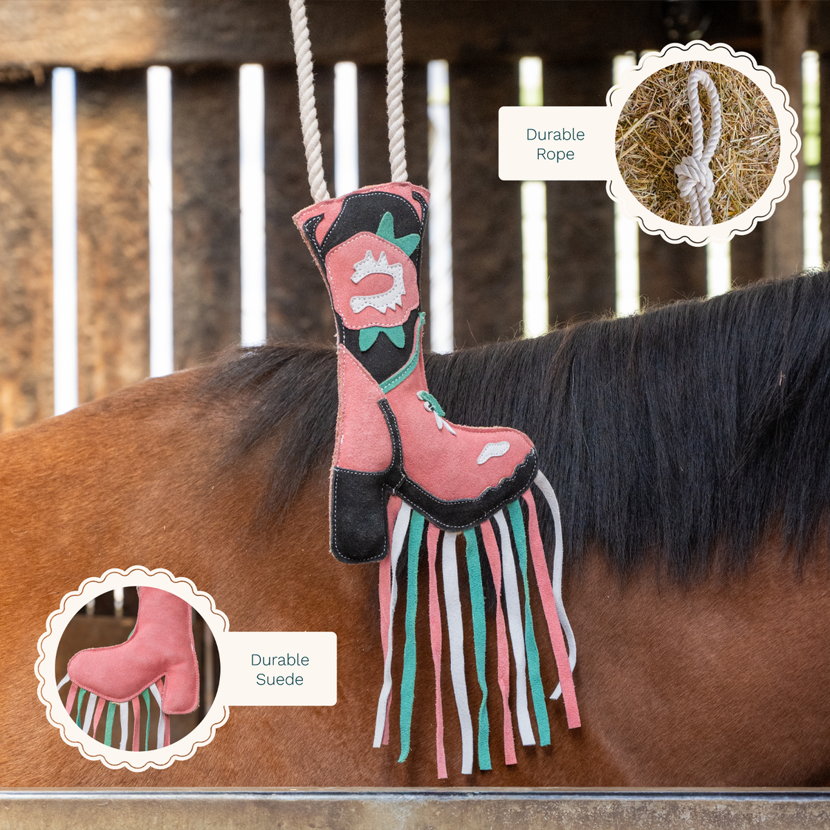 Cath Kidston Equestrian Cowgirl Boot Horse Toy
