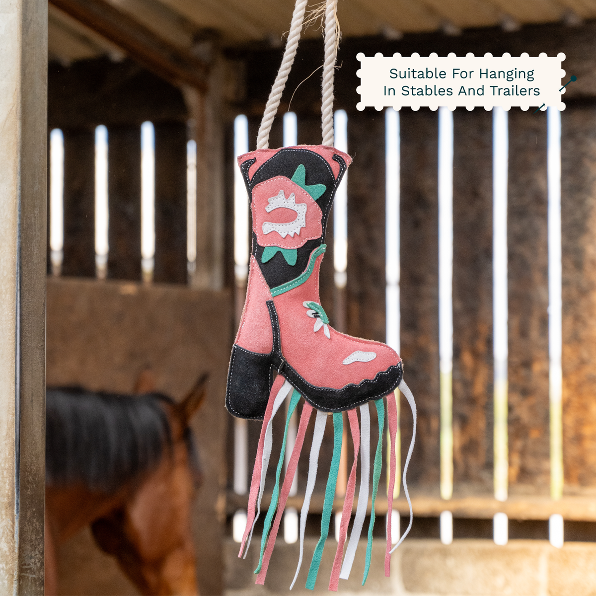 Cath Kidston Equestrian Cowgirl Boot Horse Toy