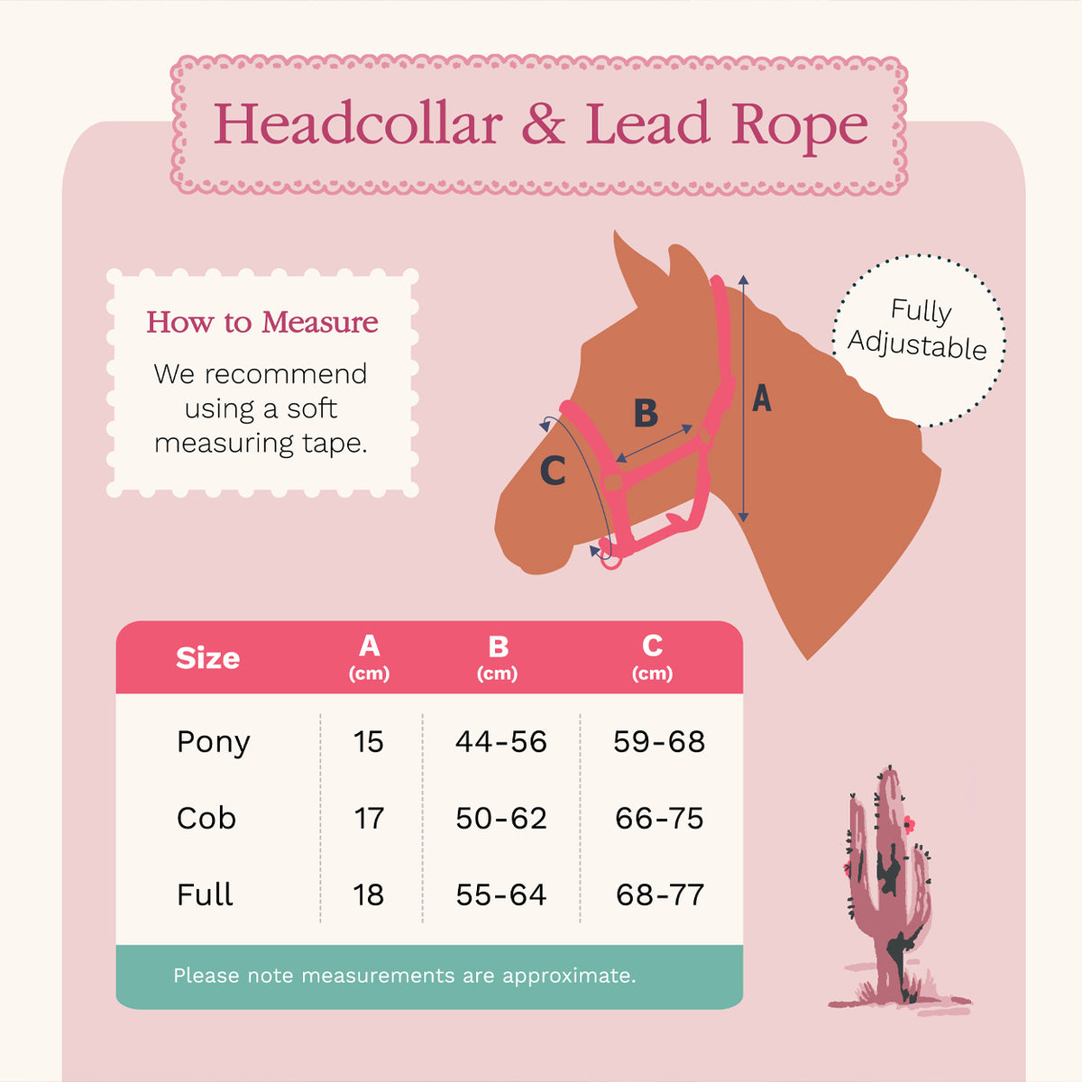 Cath Kidston Equestrian Cowgirl Headcollar & Lead Rope Set