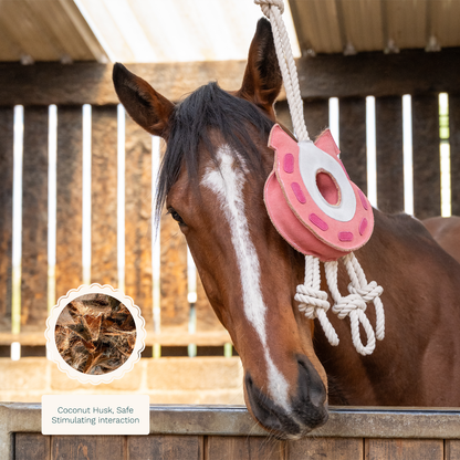 Cath Kidston Equestrian Cowgirl Horseshoe Horse Toy