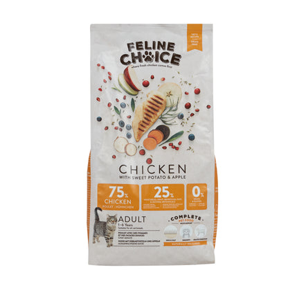 Feline Choice Grain-Free Complete Adult Dry Cat Food – Chicken, Sweet Potato & Apple