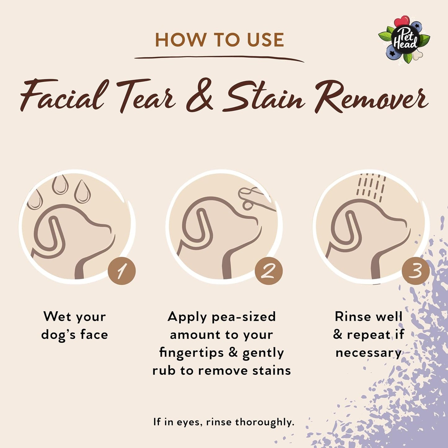 Pet Head Berry Bright Facial & Tear Stain Remover