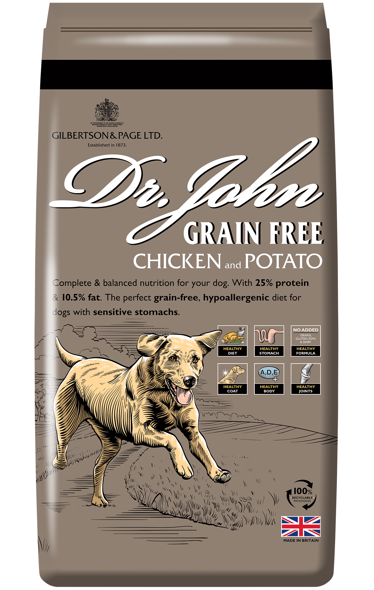 Dr. John Grain-Free chicken and potato with vegetables and gravy